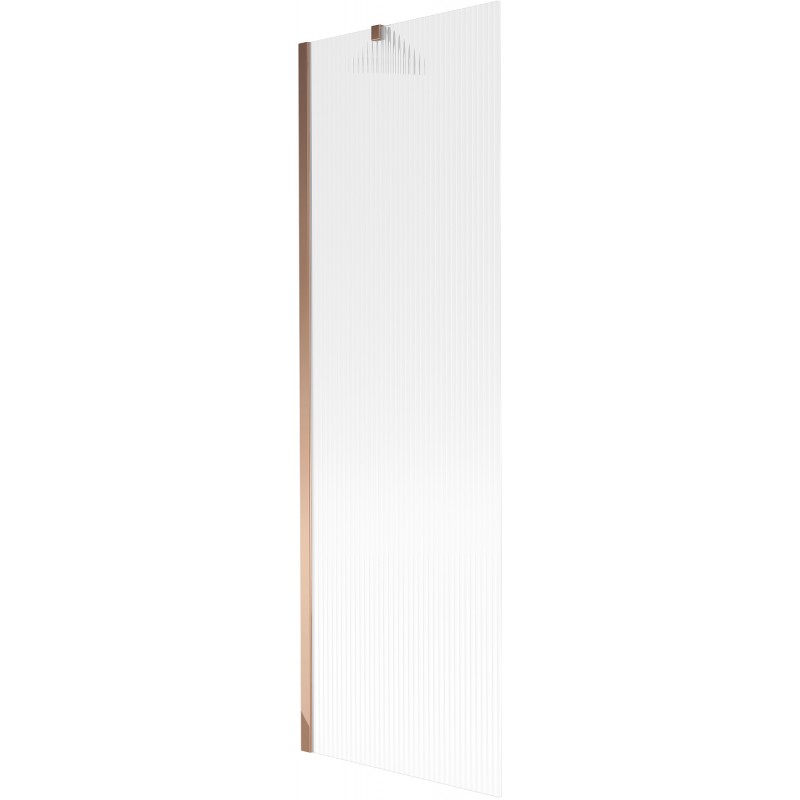 Mexen Next paroi de baignoire 1 volet 60 x 150 cm, rayures, or rose - 895-060-000-00-09-60