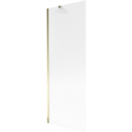 Paroi de baignoire 1 volet 70 x 150 cm, striée, dorée - Mexen Next - 895-070-000-00-09-50