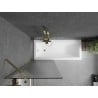 Mexen Next paroi de baignoire 1 volet 70 x 150 cm, rayures, doré - 895-070-000-00-09-50