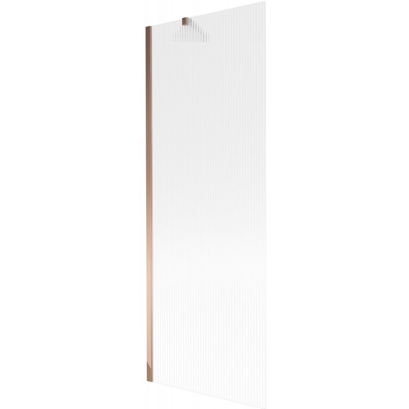Paroi de baignoire 1 volet Mexen Next 70 x 150 cm, rayures, or rose - 895-070-000-00-09-60