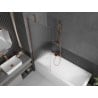Mexen Next paroi de douche à 1 panneau 70 x 150 cm, rayures, or rose - 895-070-000-00-09-60
