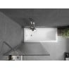 Mexen Next paroi de baignoire 1 battant 80 x 150 cm, stries, chrome - 895-080-000-00-09-01