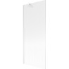 Paroi de baignoire Mexen Next 1 volet 80 x 150 cm, stries, blanc - 895-080-000-00-09-20