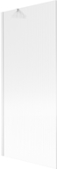 Mexen Next paroi de baignoire à 1 volet 80 x 150 cm, rayures, blanc - 895-080-000-00-09-20