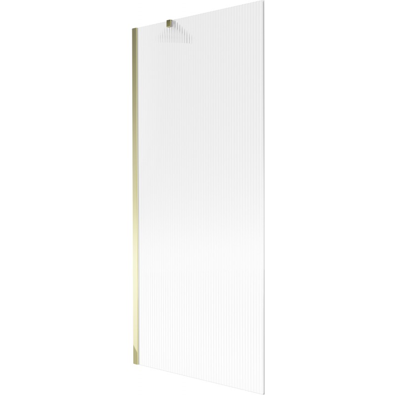Paroi de baignoire Mexen Next 1 volet 80 x 150 cm, rayures, doré - 895-080-000-00-09-50