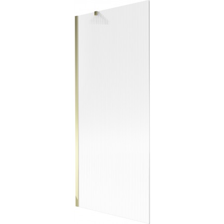 Paroi de baignoire Mexen Next 1 volet 80 x 150 cm, rayures, doré - 895-080-000-00-09-50