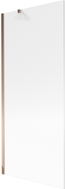 Mexen Next paroi de baignoire 1 volet 80 x 150 cm, stries, or rose - 895-080-000-00-09-60