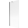 Mexen Next paroi de baignoire 1 volet 80 x 150 cm, rayures, noir - 895-080-000-00-09-70