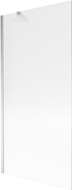 Mexen Next paroi de baignoire 1 volet 90 x 150 cm, rayures, chrome - 895-090-000-00-09-01