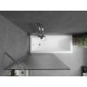 Mexen Next paroi de baignoire 1 volet 90 x 150 cm, rayures, chrome - 895-090-000-00-09-01