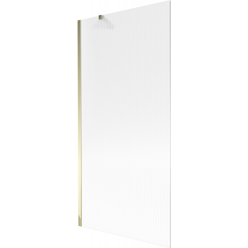 Paroi de baignoire Mexen Next 1 volet 90 x 150 cm, rayé, doré - 895-090-000-00-09-50