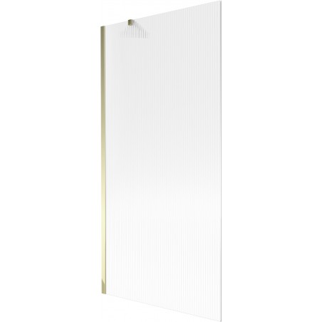 Paroi de baignoire Mexen Next 1 volet 90 x 150 cm, rayé, doré - 895-090-000-00-09-50