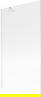 Mexen Next paroi de baignoire 1 volet 100 x 150 cm, rayures, blanc - 895-100-000-00-09-20