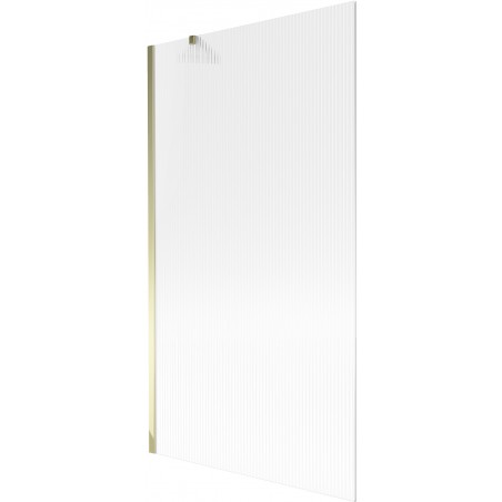 Mexen Next paroi de baignoire 1 volet 100 x 150 cm, rainuré, doré - 895-100-000-00-09-50