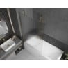 Mexen Next paroi de baignoire 1-volet 100 x 150 cm, rayures, doré - 895-100-000-00-09-50
