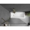 Mexen Next paroi de baignoire 1-volet 100 x 150 cm, rayures, doré - 895-100-000-00-09-50