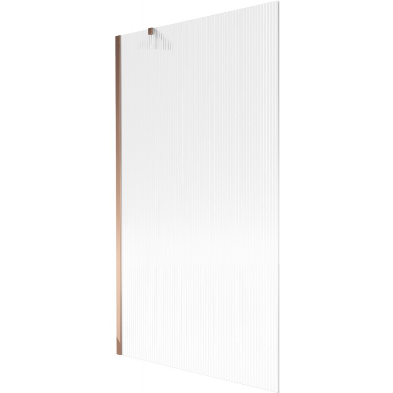 Mexen Next paroi de baignoire 1 volet 100 x 150 cm, rayures, or rose - 895-100-000-00-09-60