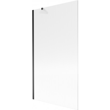 Paroi de baignoire Mexen Next 1-volet 100 x 150 cm, rayée, noire - 895-100-000-00-09-70