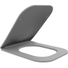 Mexen Teo abattant WC à descente ralentie slim, duroplast, gris clair mat - 39840061
