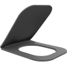 Mexen Teo abattant slim à descente amortie, duroplast, gris foncé mat - 39840071
