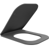 Mexen Teo siège de toilette à descente lente slim, duroplast, gris foncé mat - 39840071