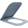 Mexen Teo siège de toilette à descente lente slim, duroplast, gris-bleu mat - 39840069