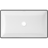 Mexen Nadia lavabo sur plan 62 x 35 cm, blanc/noir - 21616007