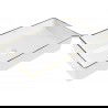 Mexen Nadia lavabo de comptoir 60 x 35 cm, blanche/bord en or - 21616005