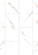 Mexen River White  échantillon de panneaux vinyles SPC 6,5 mm, sous-couche IXPE 1,5 mm, 4 V-Fuga, Jazz White - F1150-S
