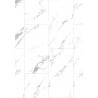 Mexen Glacier White échantillon de panneaux vinyles SPC 6,5 mm, IXPE 1,5 mm, 4 V-Fuge, Jazz White - F1151-S