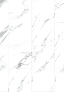 Mexen Glacier White échantillon de panneaux vinyles SPC 6,5 mm, IXPE 1,5 mm, 4 V-Fuge, Jazz White - F1151-S