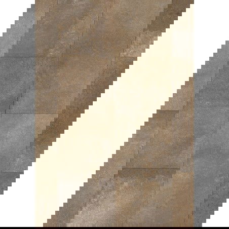 Mexen Silver Brown échantillon de dalles en vinyle 610 x 305 mm SPC 6,5 mm, sous-couche IPEX 1,5 mm, 4 V-Fuga, Brique - F1160-S