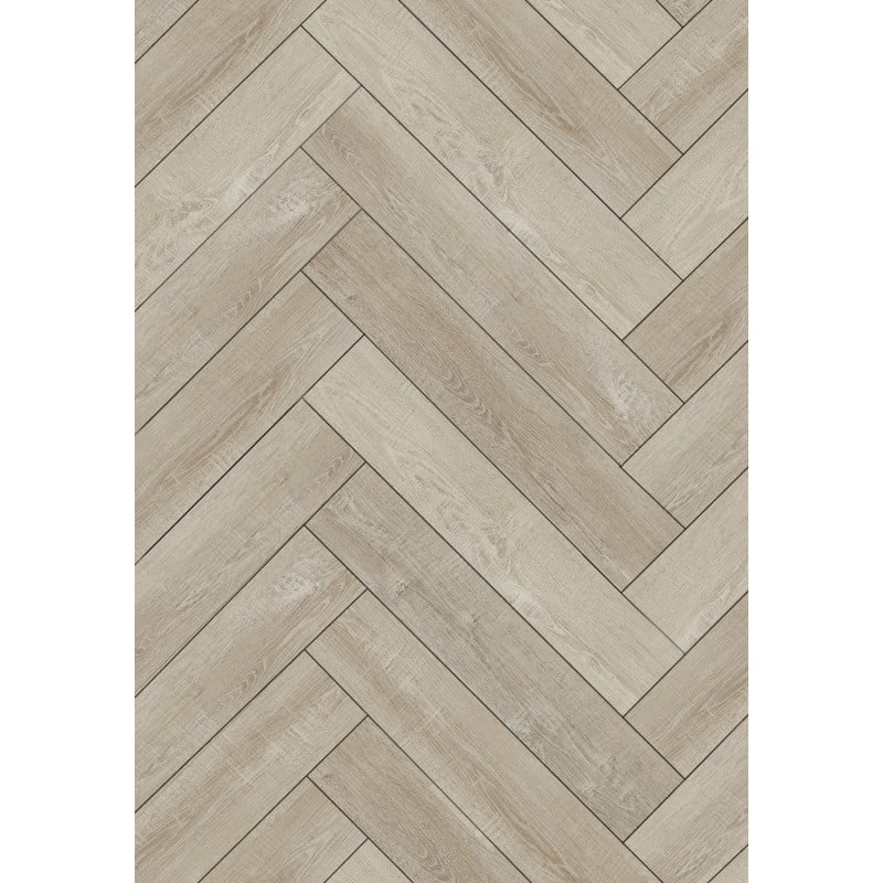 Mexen Parker échantillon de panneaux vinyles à chevrons SPC 6,5 mm, sous-couche IXPE 1,5 mm, 4 V-Fuge, Chêne - F1166-S