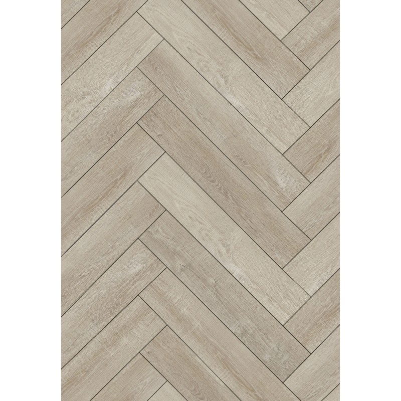 Mexen Parker échantillon de panneaux vinyles sapin 635 x 127 mm SPC 6,5 mm, sous-couche IPEX 1,5 mm, 4 V-Fuge, Chêne - F1166-S
