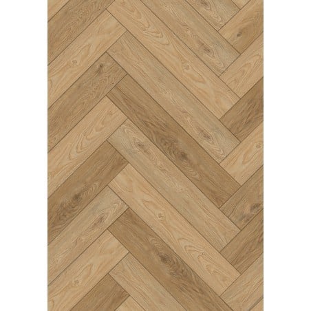 Mexen Sunset Hills échantillon de panneaux vinyles en chevrons SPC 6,5 mm, sous-couche 1,5 mm, 4 V-Fuga, Chêne - F1170-S