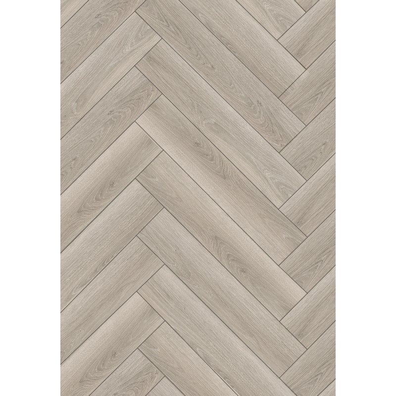 Mexen Wilson échantillon de panneaux en vinyle en chevrons SPC 6,5 mm, sous-couche IPEX 1,5 mm, 4 V-Fugue, Chêne - F1175-S