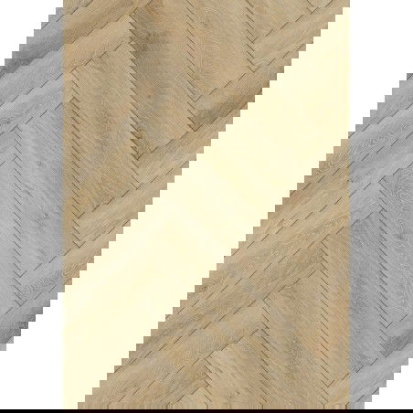 Mexen Worcester  échantillon de panneaux vinyles à chevrons 635 x 127 mm SPC 6,5 mm, sous-couche IPEX 1,5 mm, 4 V-Fuge, Chêne