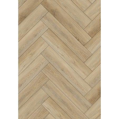 Mexen Worcester  échantillon de panneaux vinyles en chevron SPC 6,5 mm, sous-couche IPEX 1,5 mm, 4 V-Joint, Chêne - F1176-S