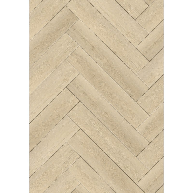 Mexen Providence  échantillon de panneaux vinyles motif chevrons SPC 6,5 mm, sous-couche IPEX 1,5 mm, 4 V-Joint, Chêne