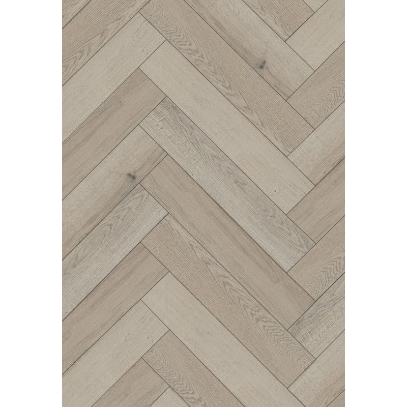 Mexen Wind Cave échantillon de panneaux vinyles chevrons SPC 6,5 mm, sous-couche IXPE 1,5 mm, 4 V-Joint, Chêne - F1183-S