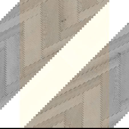 Mexen Wind Cave échantillon de panneau vinyle motif chevrons 635 x 127 mm SPC 6,5 mm, sous-couche IPEX 1,5 mm, 4 V-fugel,