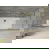 Mexen Omega cabine de douche coulissante 130 x 70 cm, transparent, dorée + receveur Flat - 825-130-070-50-00-4010