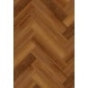 Mexen Lubbock  échantillon de panneaux vinyles à chevrons 635 x 127 mm SPC 6,5 mm, sous-couche IPEX 1,5 mm, 4 V-Fuga, Teak