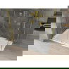 Cabine de douche coulissante Mexen Omega 140 x 70 cm, transparente, or + receveur Flat - 825-140-070-50-00-4010