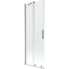 Mexen Velar paravent de baignoire coulissant à 2 volets 70 x 150 cm, transparent, nickel brossé - 896-070-000-01-97