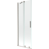 Mexen Velar paroi de baignoire 2 volets coulissants 75 x 150 cm, transparent, nickel brossé - 896-075-000-01-97