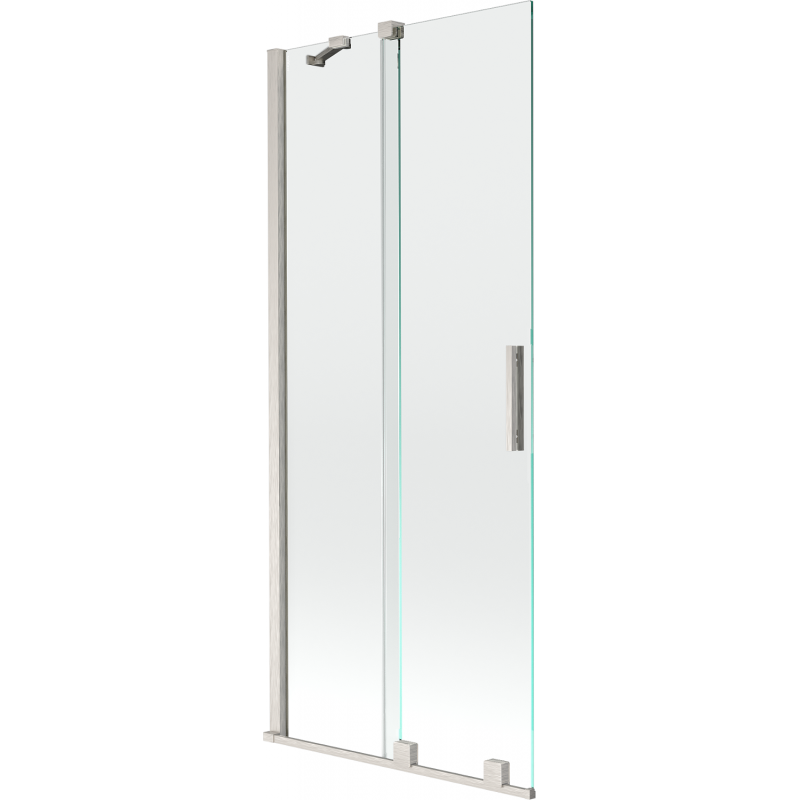 Mexen Velar pare-douche 2 vantaux coulissants 80 x 150 cm, transparent, nickel brossé - 896-080-000-01-97