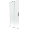 Mexen Velar paroi de baignoire 2 volets coulissants 80 x 150 cm, transparent, nickel brossé - 896-080-000-01-97
