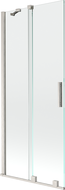 Mexen Velar pare-douche 2 vantaux coulissants 80 x 150 cm, transparent, nickel brossé - 896-080-000-01-97