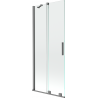 Paroi de baignoire coulissante à 2 volets Mexen Velar 80 x 150 cm, transparent, gun metal - 896-080-000-01-95